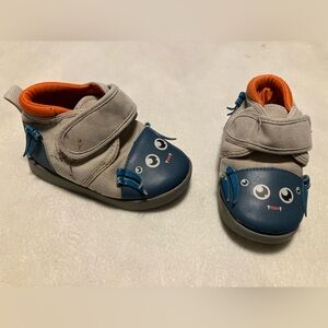 Ikiki Spider Kids' Blue and Gray Shoes